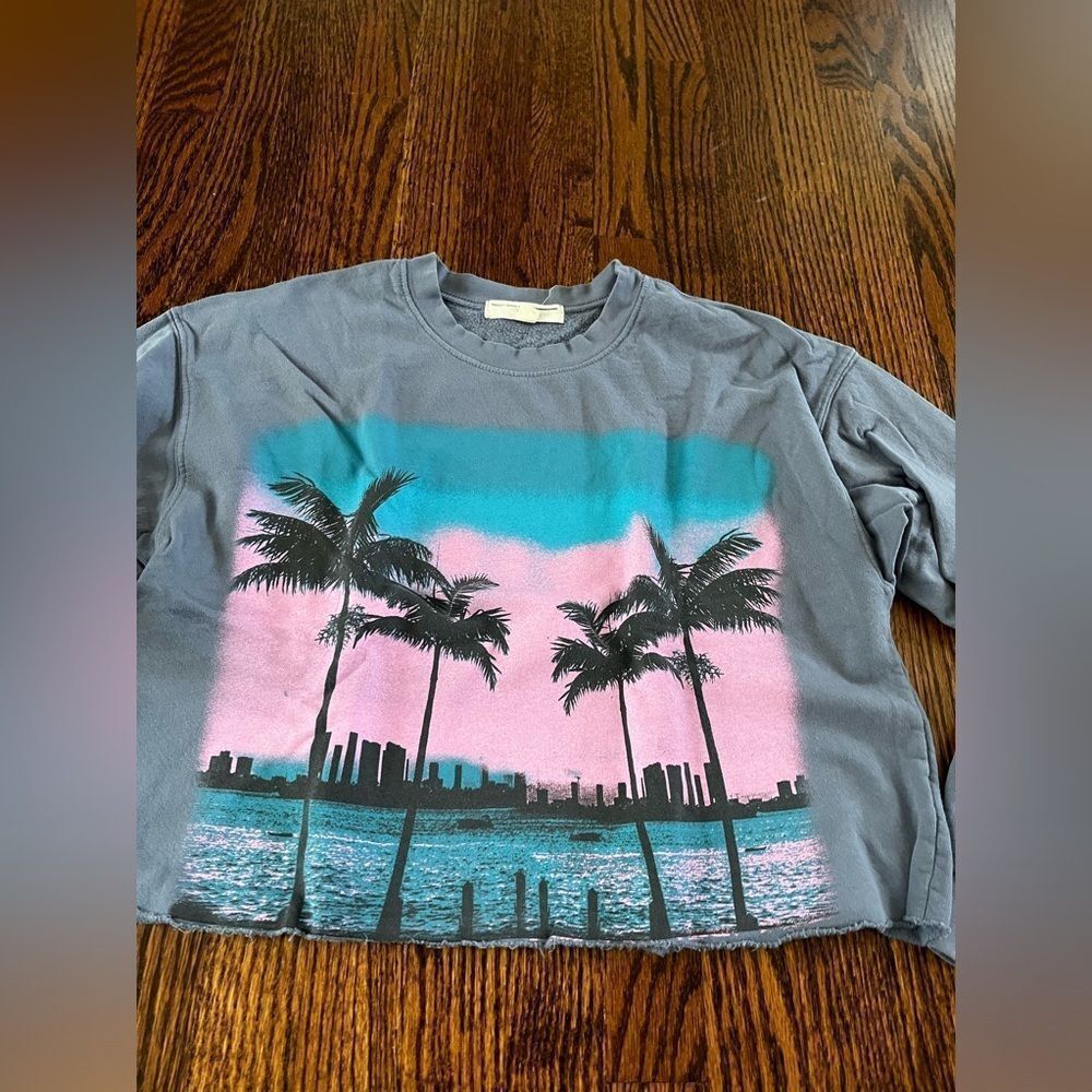 Urban Outfitters Project Social T Miami Cropped Sweatshirt S/M - Picture 5 of 5